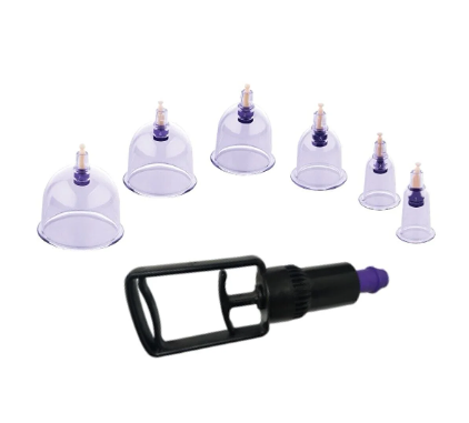 Hijama/Cupping Set- 6 pcs cups + pump