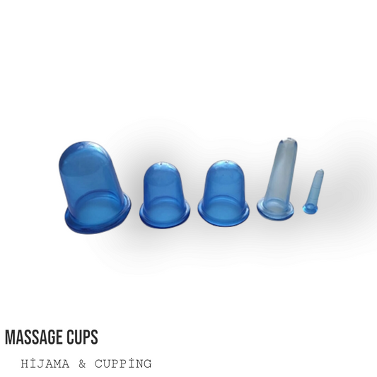 Silicone Massage Cups – Cellulite Vacuum Cup Set (5 pcs)
