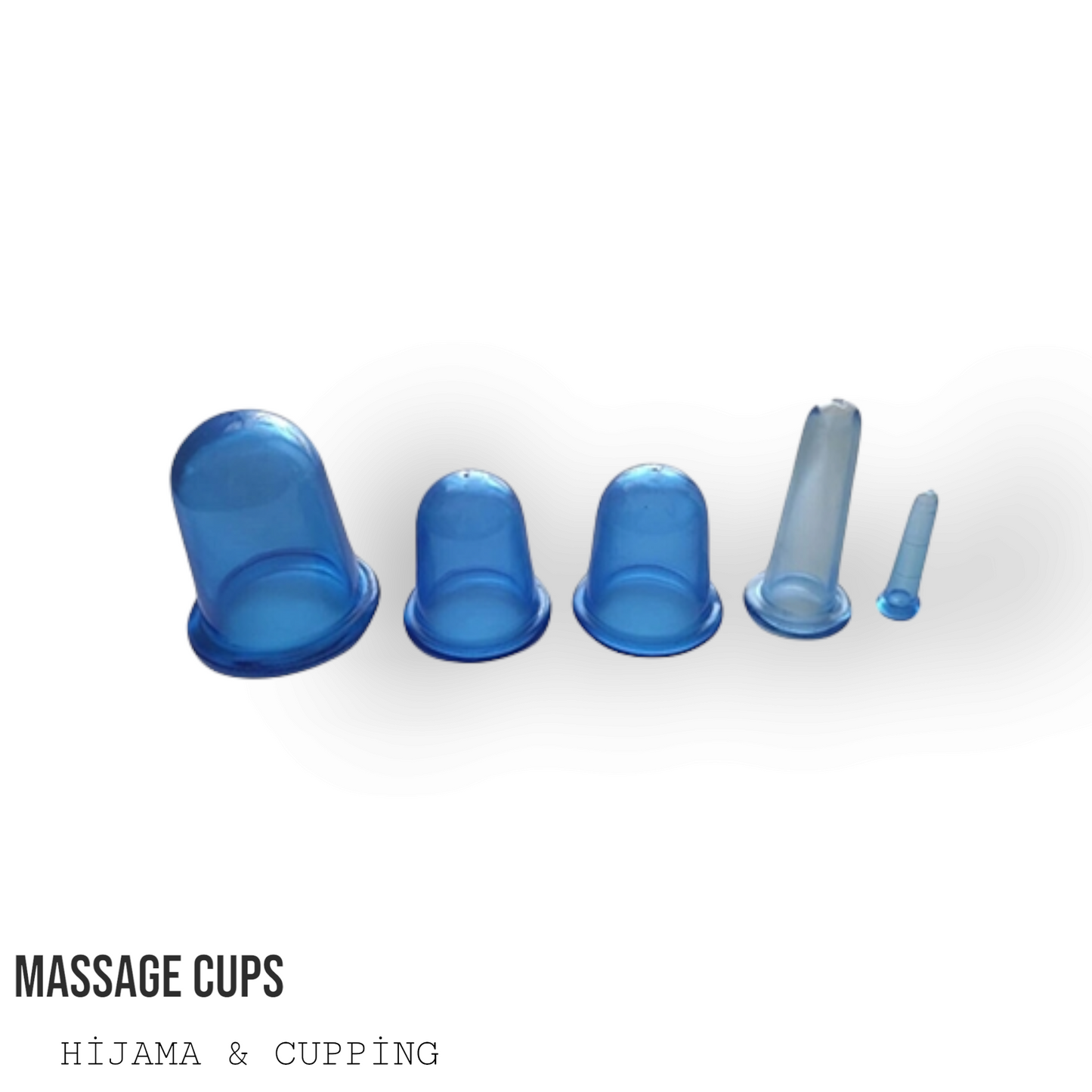 Silicone Massage Cups – Cellulite Vacuum Cup Set (5 pcs)