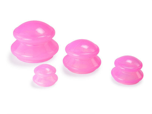 Professional Silicone Massage Cups – Cellulite Vacuum Cup Set (4 pcs)