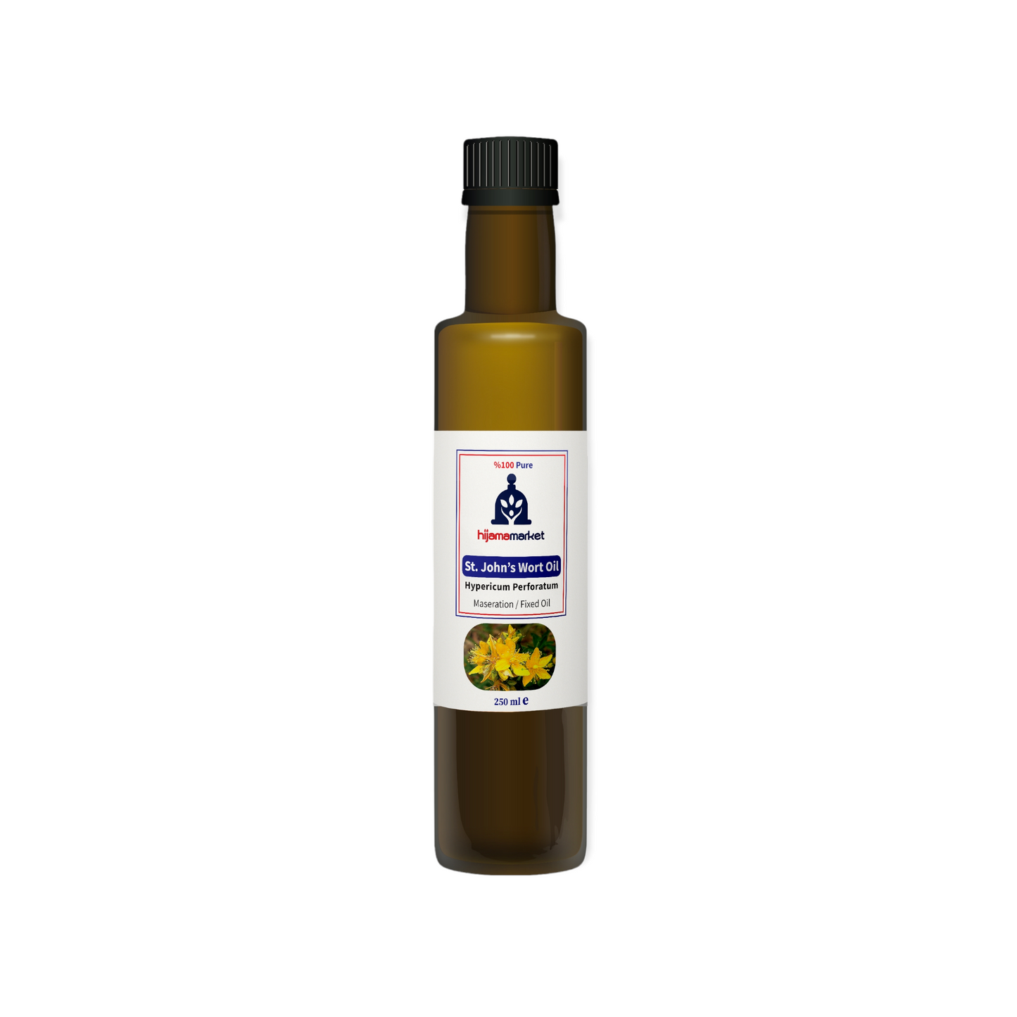 St John’s Worth Oil (Centaury Oil) Hypericum Perforatum %100 Pure - Maceration– 250ml