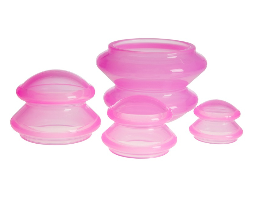 Professional Silicone Massage Cups – Cellulite Vacuum Cup Set (4 pcs)